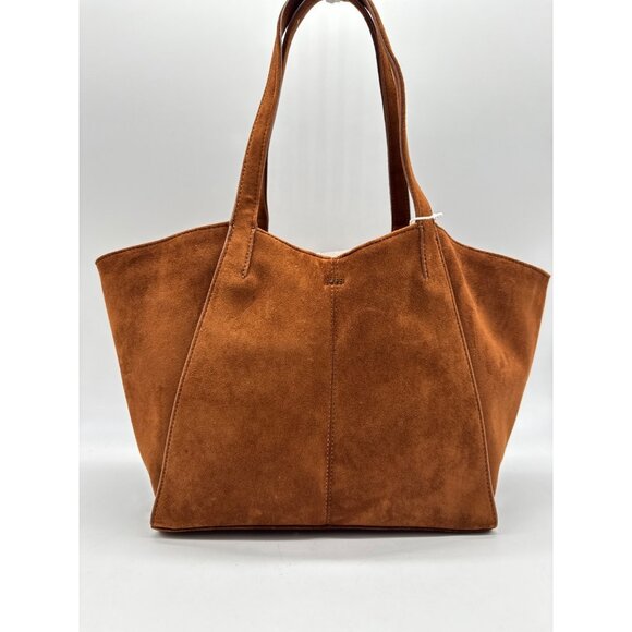 JW PEI Kiana suede women's large tote purse + Dust bag Brown - Picture 4 of 9